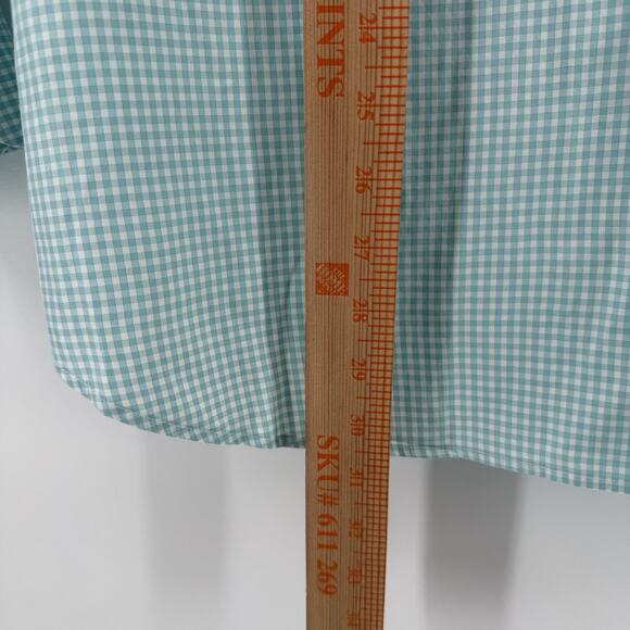 Peter Millar Men's White Blue Check Crown Soft Button Down Shirt Silk Blend XL - Picture 13 of 14